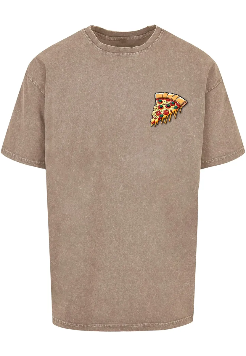 

Футболка Merchcode "Мужская футболка Merchcode Pizza Comic Acid Washed Oversized ", хаки