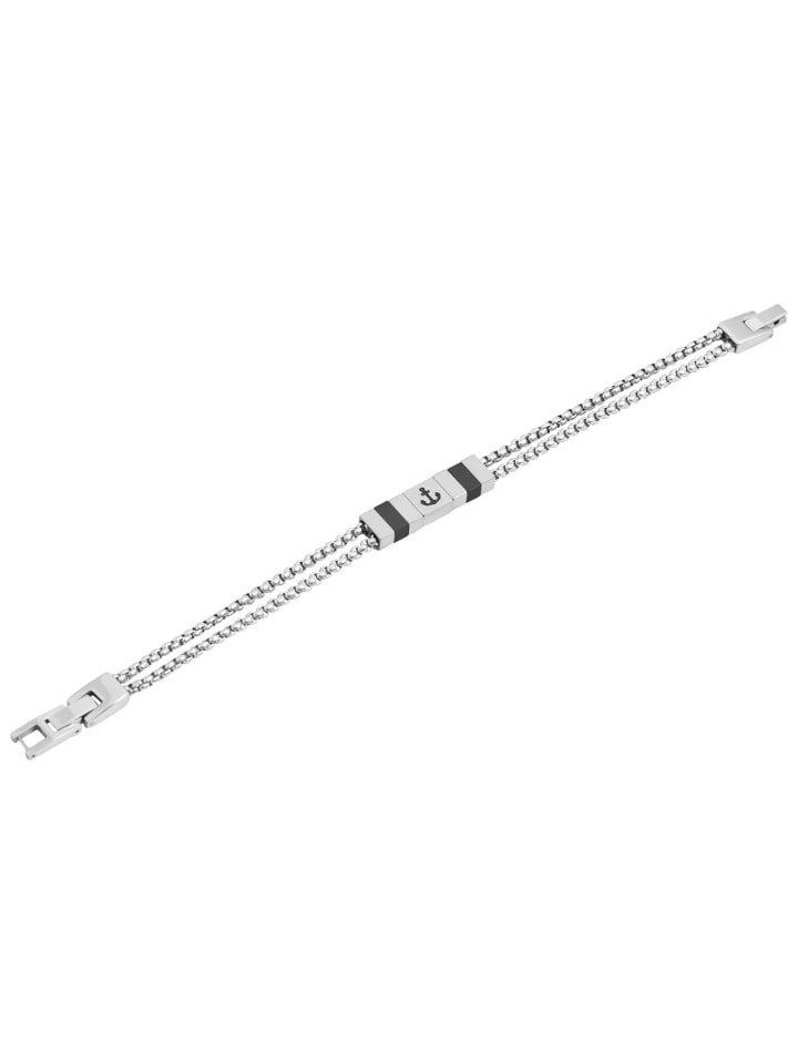 

Adeliás Браслет унисекс из нержавеющей стали, 21 см, серебристый