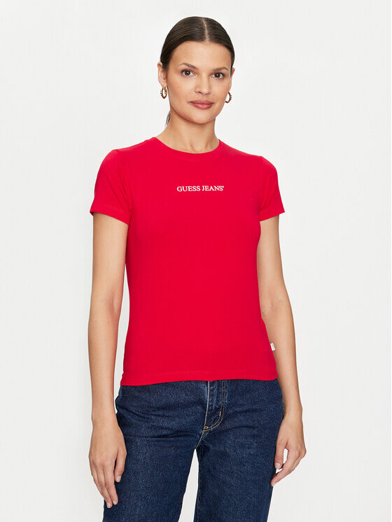 

Футболка узкого кроя Guess, красный