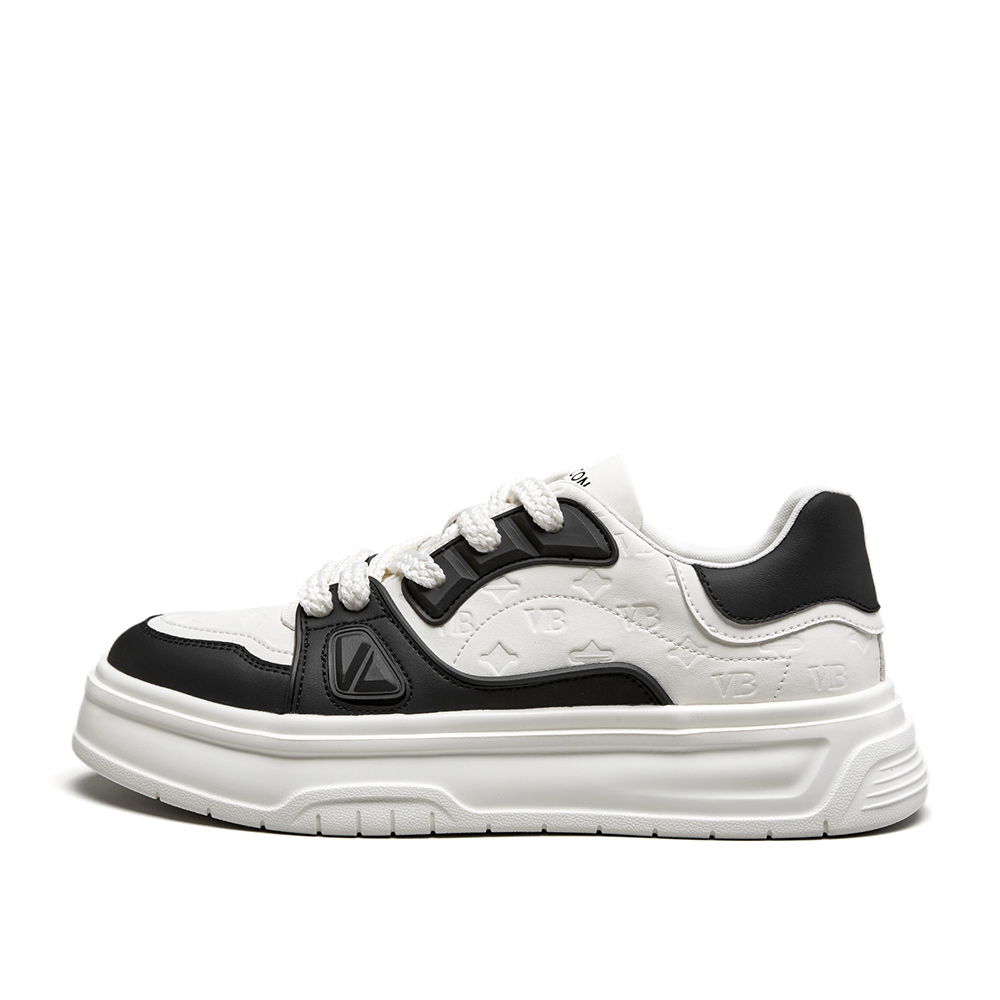 

Низкие модные повседневные кроссовки для мужчин YEARCON, Black/White