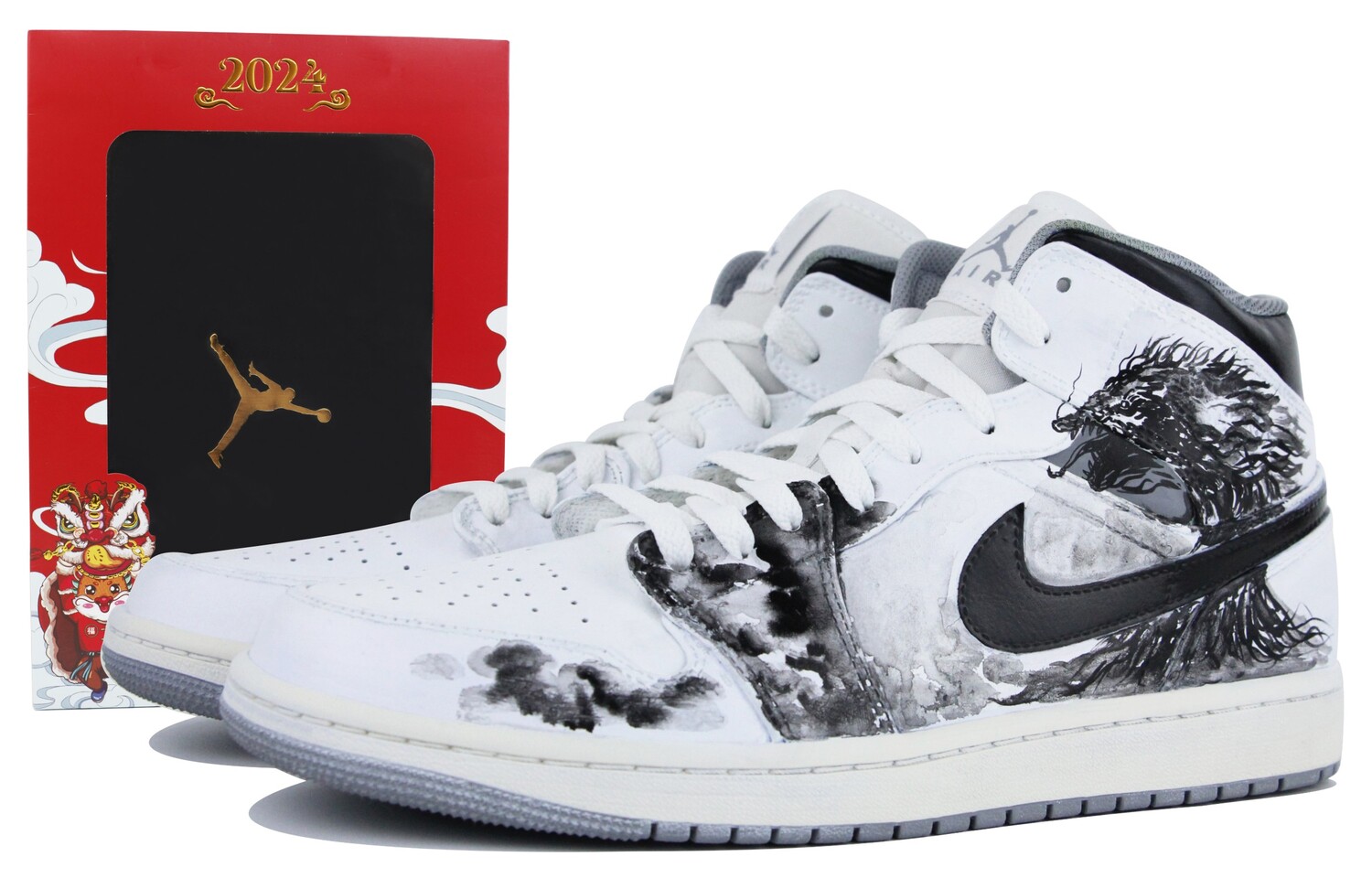 

Кроссовки Jordan Air Jordan 1 Vintage Basketball, белый/черный