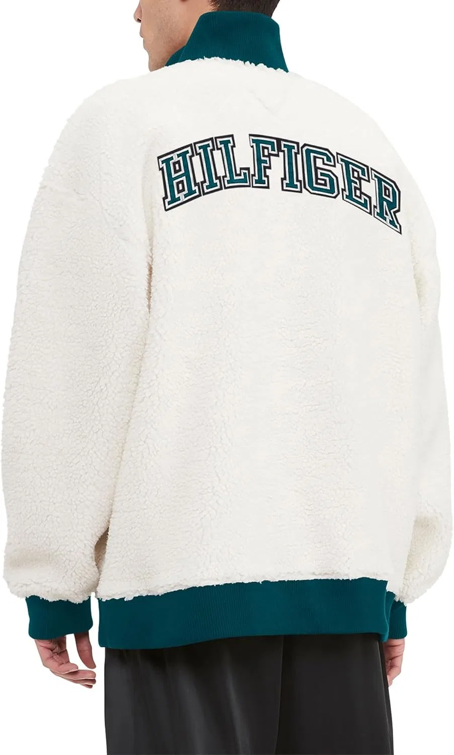 Мужская толстовка Tommy Hilfiger NFL Jordan Sherpa с застежкой-молнией до четверти — фото 2