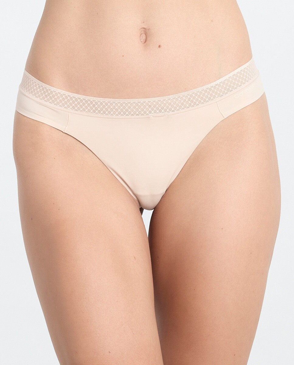 

Соблазнительные комфортные стринги Calvin Klein, розовый