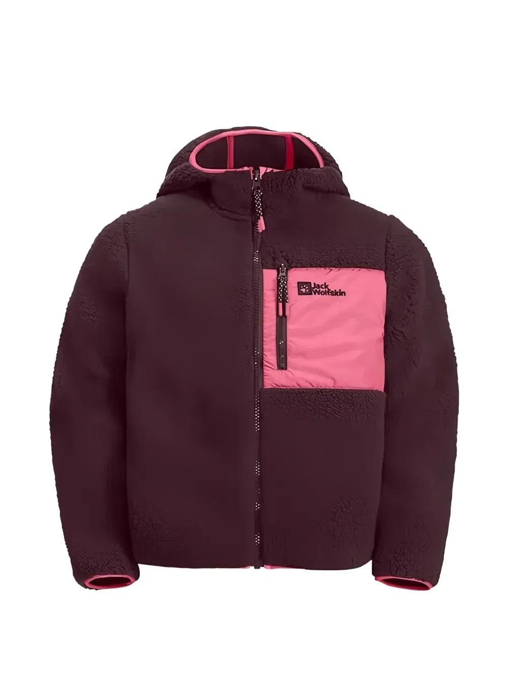 Худи Ice Curl на молнии Jack Wolfskin, фиолетовый
