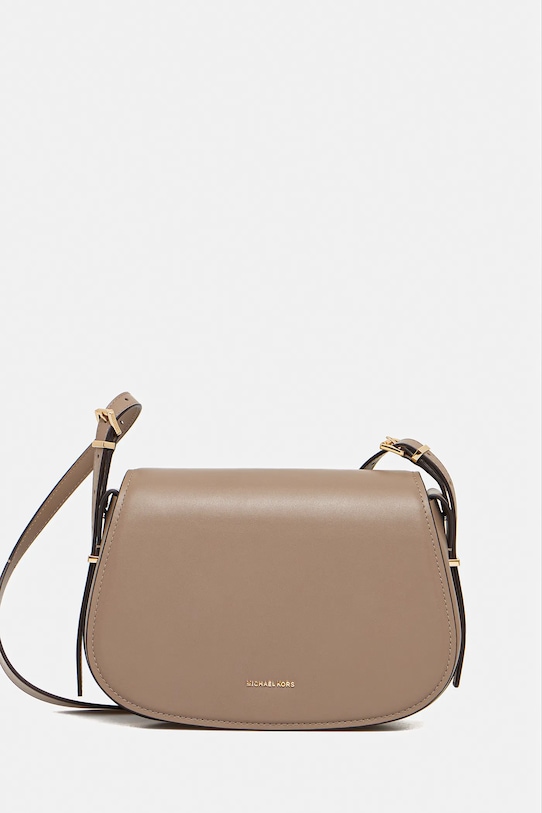 

Кожаная сумка Michael Michael Kors, бежевый