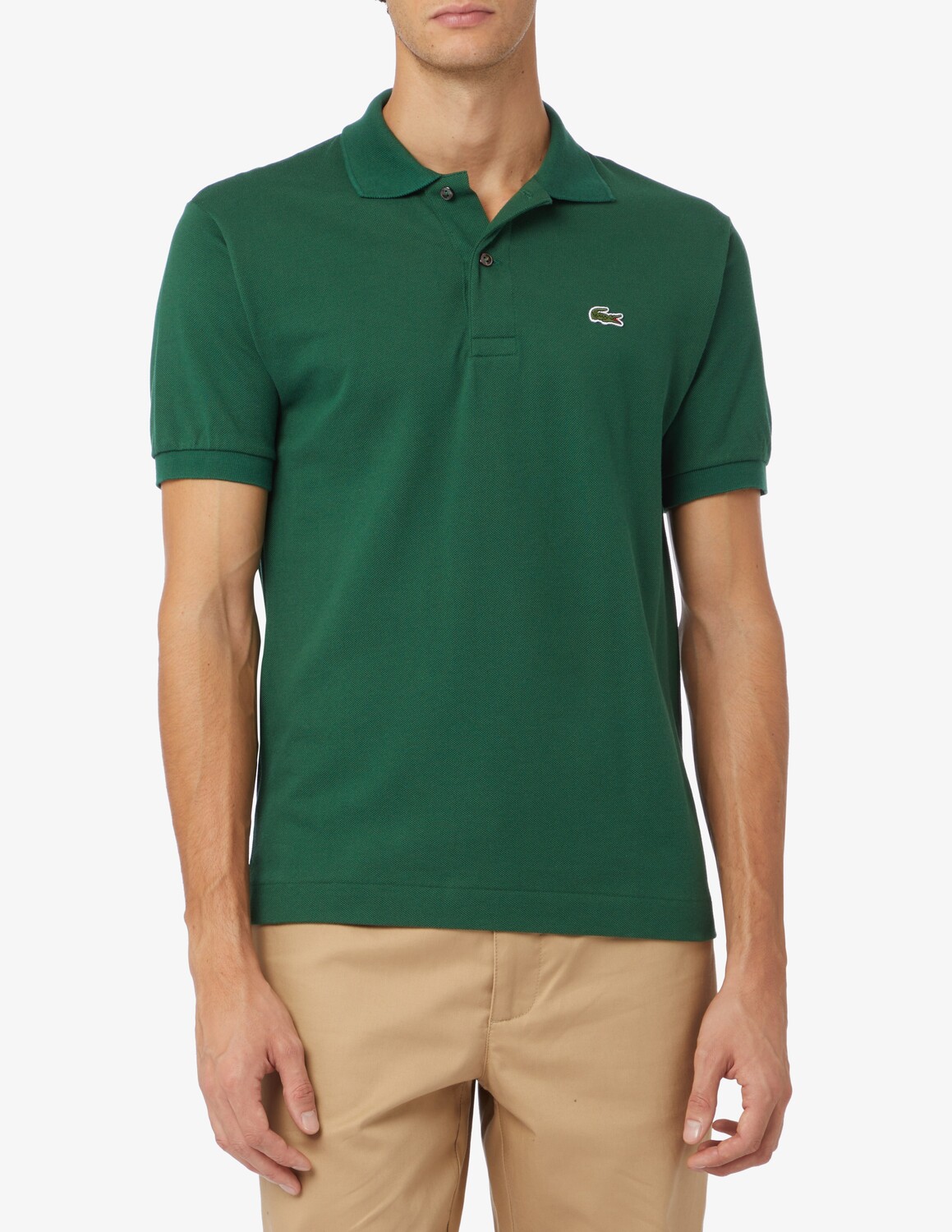 

Рубашка-поло стандартного кроя с короткими рукавами Lacoste, зеленый