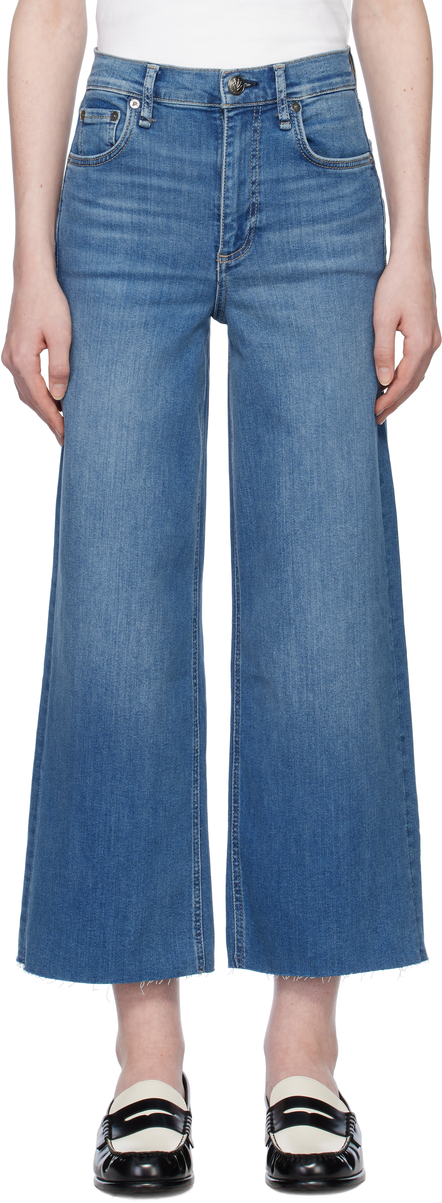 

Синие джинсы Epic Andi длиной до щиколотки rag & bone