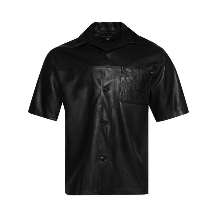 

Рубашка Amiri MA Leather Camp Shirt, Black