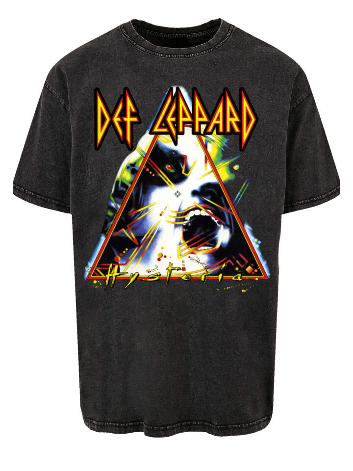 

Футболка F4NT4STIC Oversize T-Shirt Def Leppard Hysteria, черный