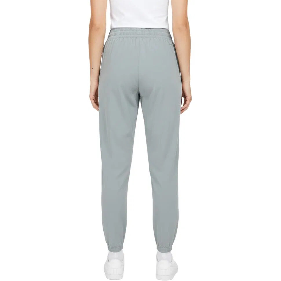 Брюки повседневные женские light blue, умеренно зауженные, с манжетами Adidas — фото 3