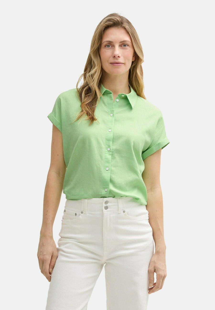 

Блуза TOM TAILOR Button-down blouse, Pistachio Green/Green