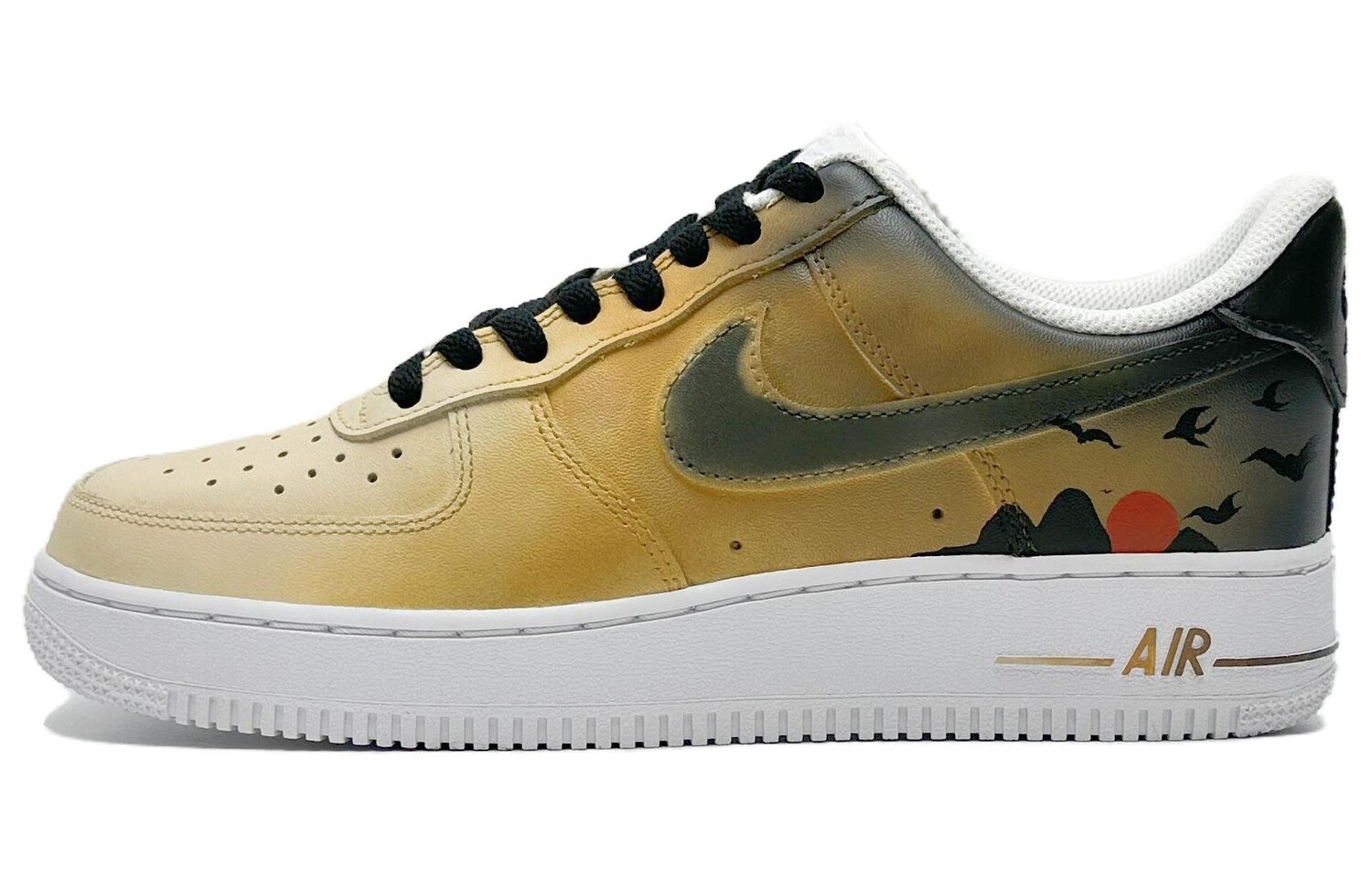 

Кроссовки Nike Air Force 1 Skateboarding Shoes Men Low-top Black/earthy Yellow, цвет Earth Yellow