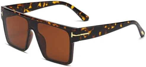 

Стильные квадратные солнцезащитные очки 2027 года для женщин и мужчин, большие цельные очки, пляжные очки, ретро, ​​для рейв-вечеринки MTZJH, C1-black-gray