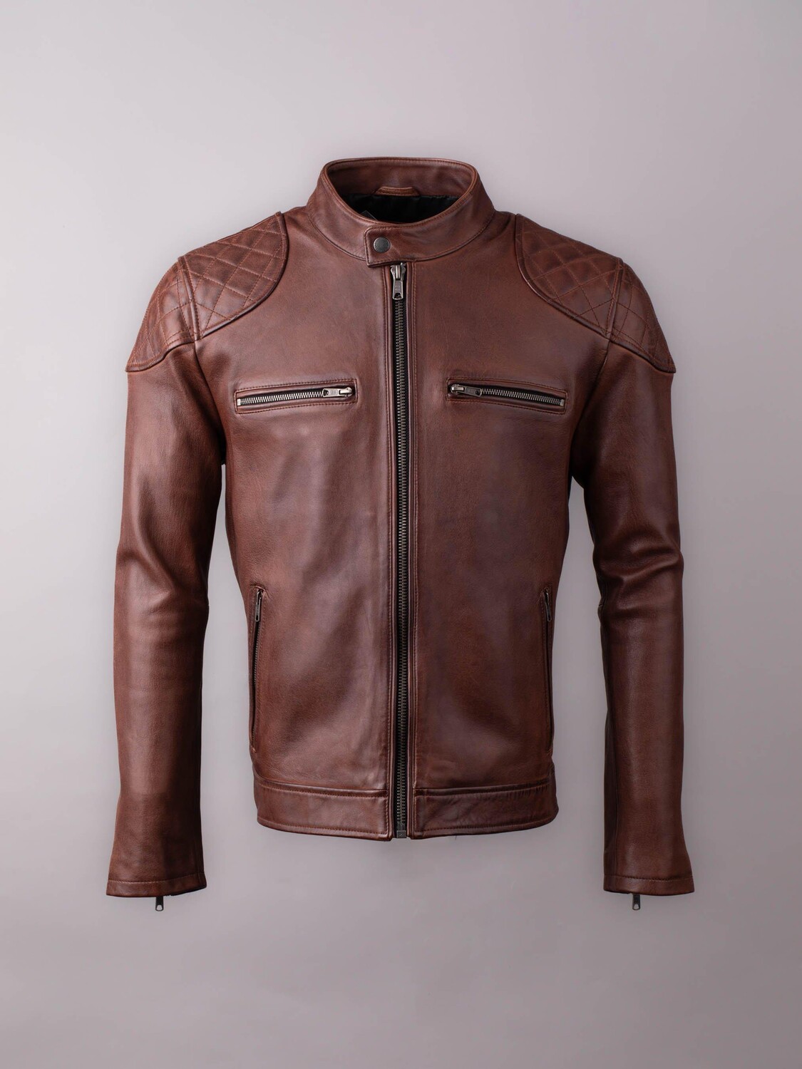 

Кожаная куртка Stonecroft Lakeland Leather, коричневый