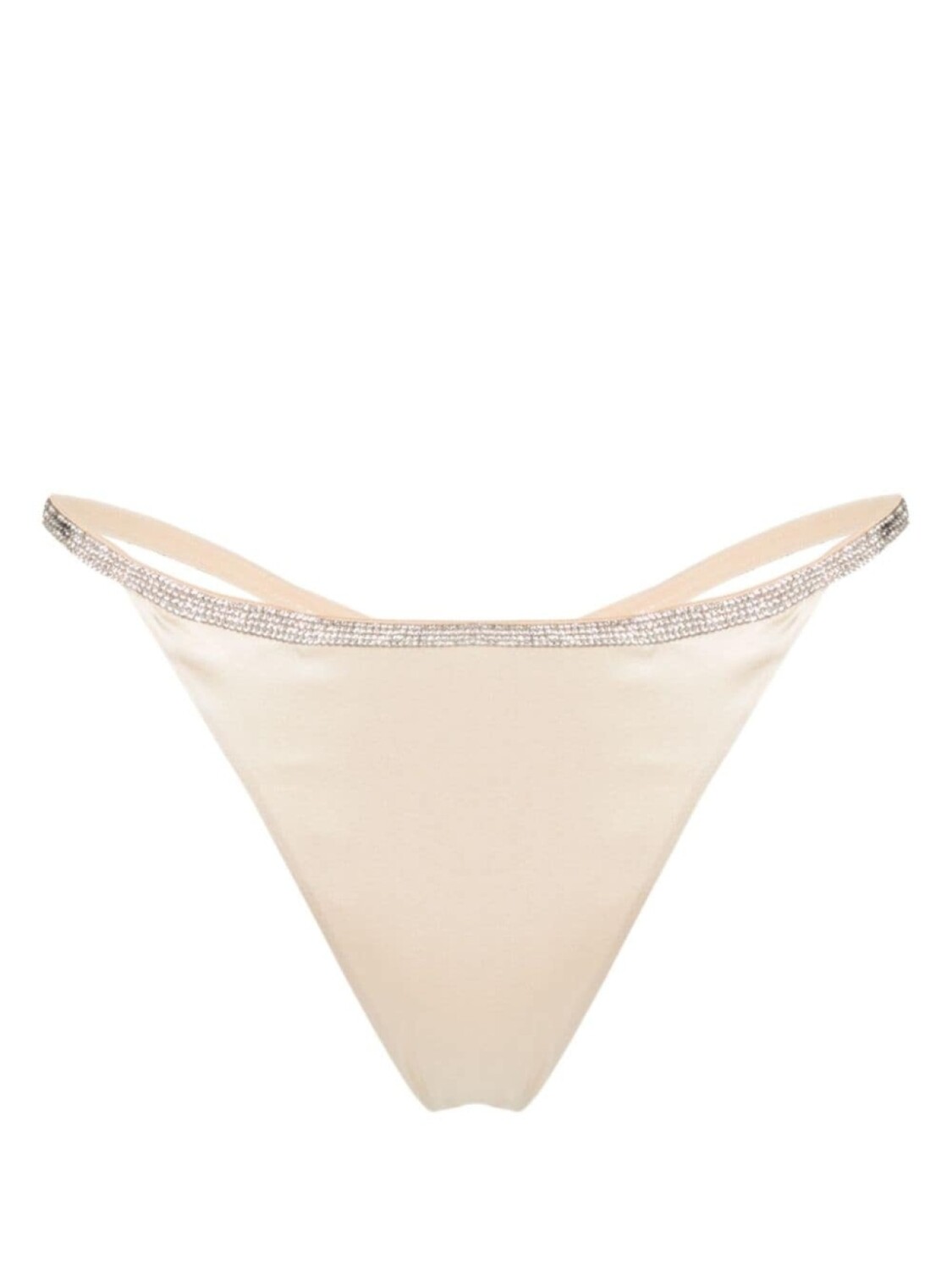 

Nuè атласные трусы-стринги Slip Rosie со стразами, серый