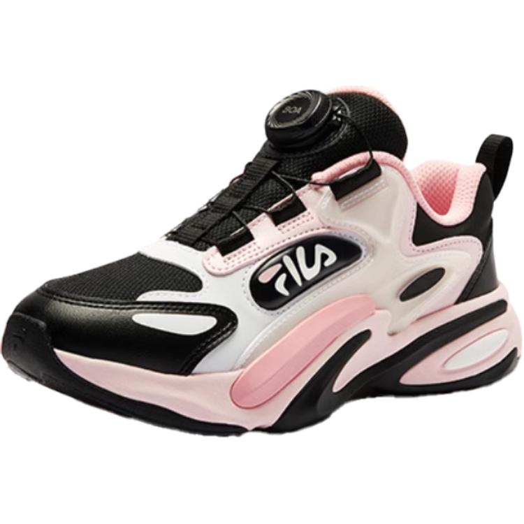 

FILA KIDS Детские кроссовки BOA с защитой от ударов и износа, низкие, цвет черный, розовый, для подростков