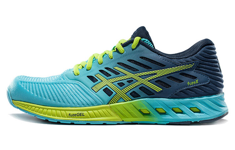 

Кроссовки Fuzex женские с низким верхом, синие/желтые Asics
