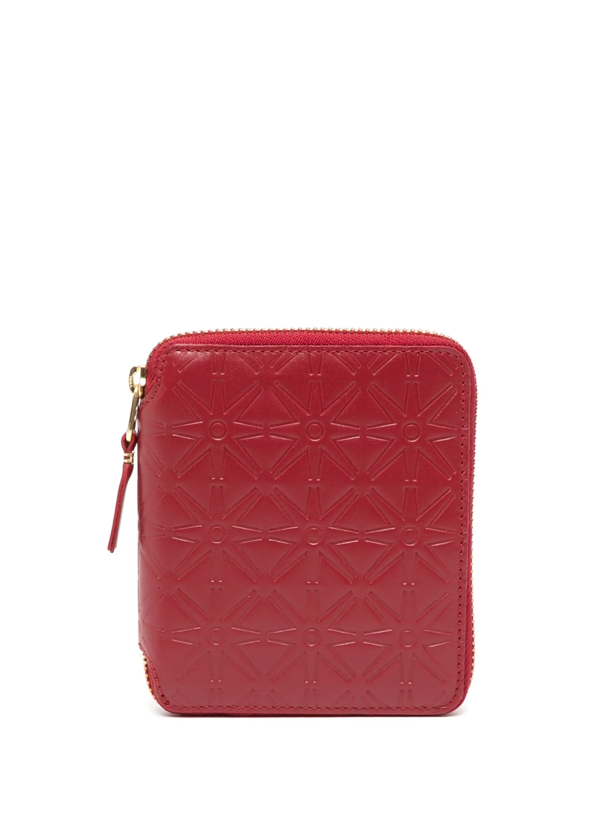 

Кошелек с тисненым логотипом Comme Des Garçons Wallet, красный