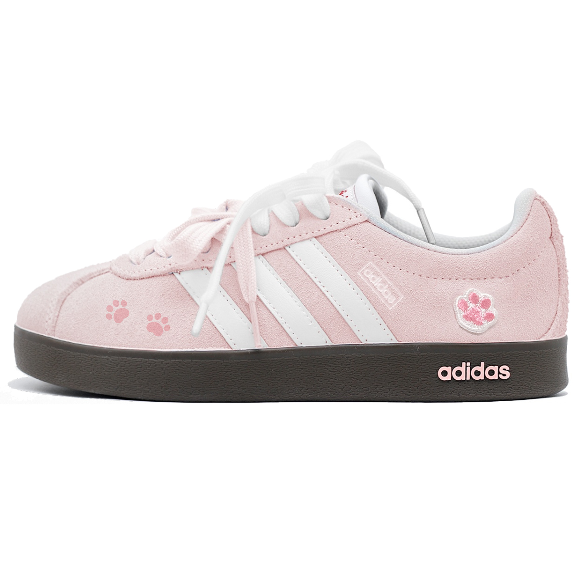 

Adidas Кроссовки VL Court Classic Kitten Meowth Arrives Low top German Army Trainers Unisex Light Pink