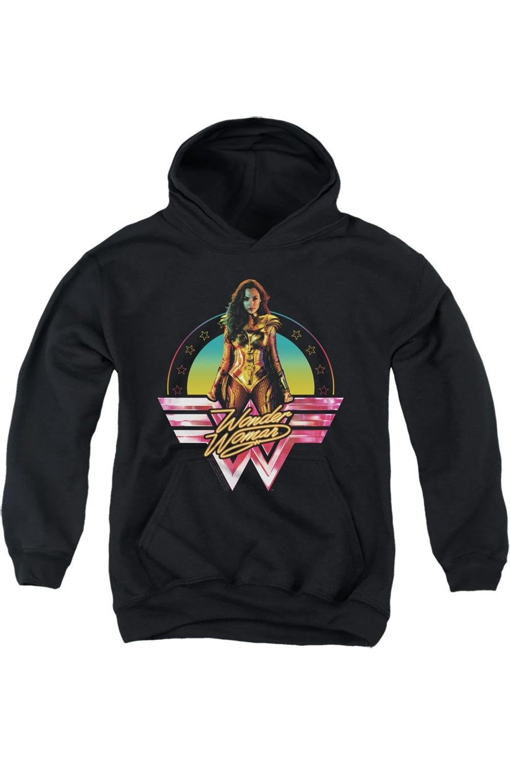 

Толстовка с капюшоном Wonder Woman 84 Color Pop для детей Gildan, черный