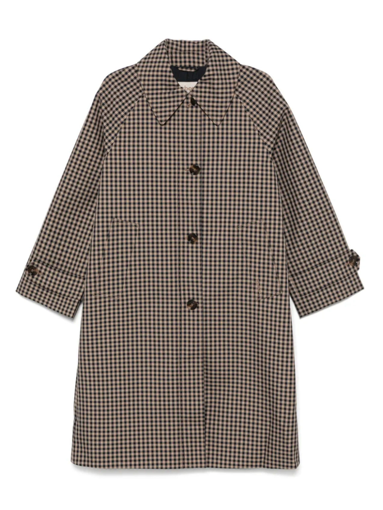 

Пальто Nadine Checked Showerproof Barbour, нейтральный