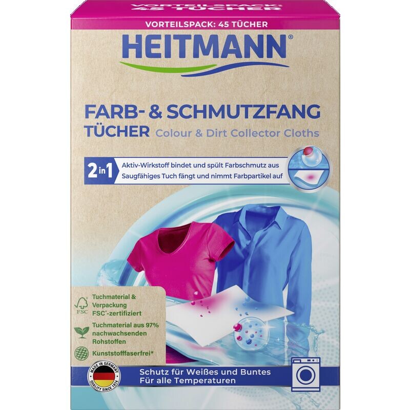 

Цветные и грязные полотенца Heitmann, 45 шт.