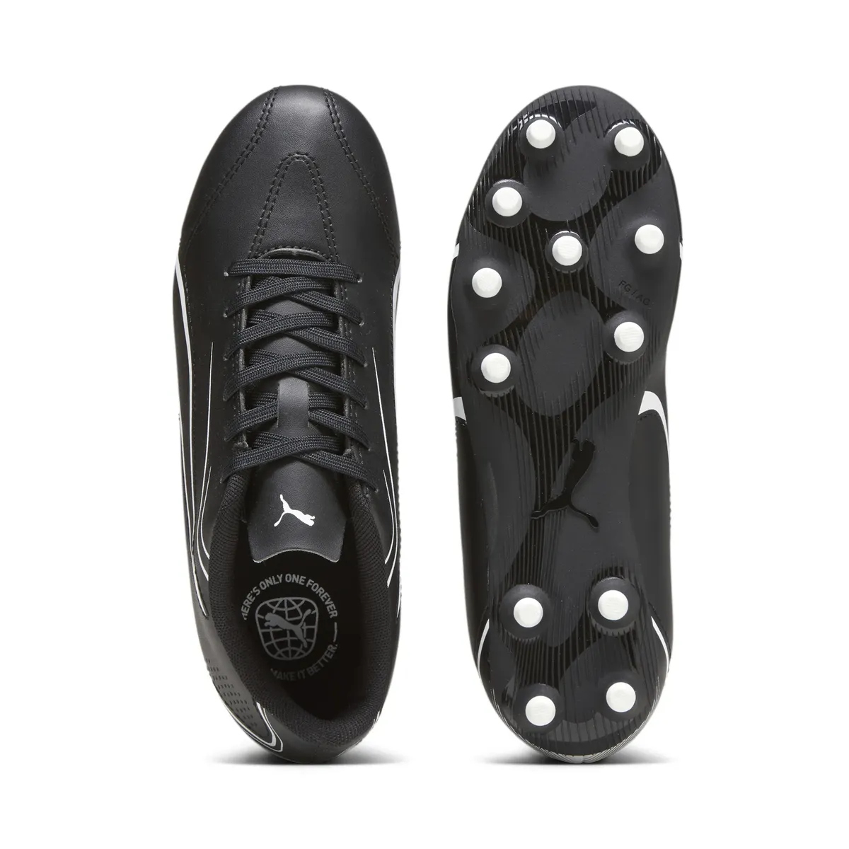 Футбольные бутсы PUMA "VITORIA FG/AG JR", белый — фото 3