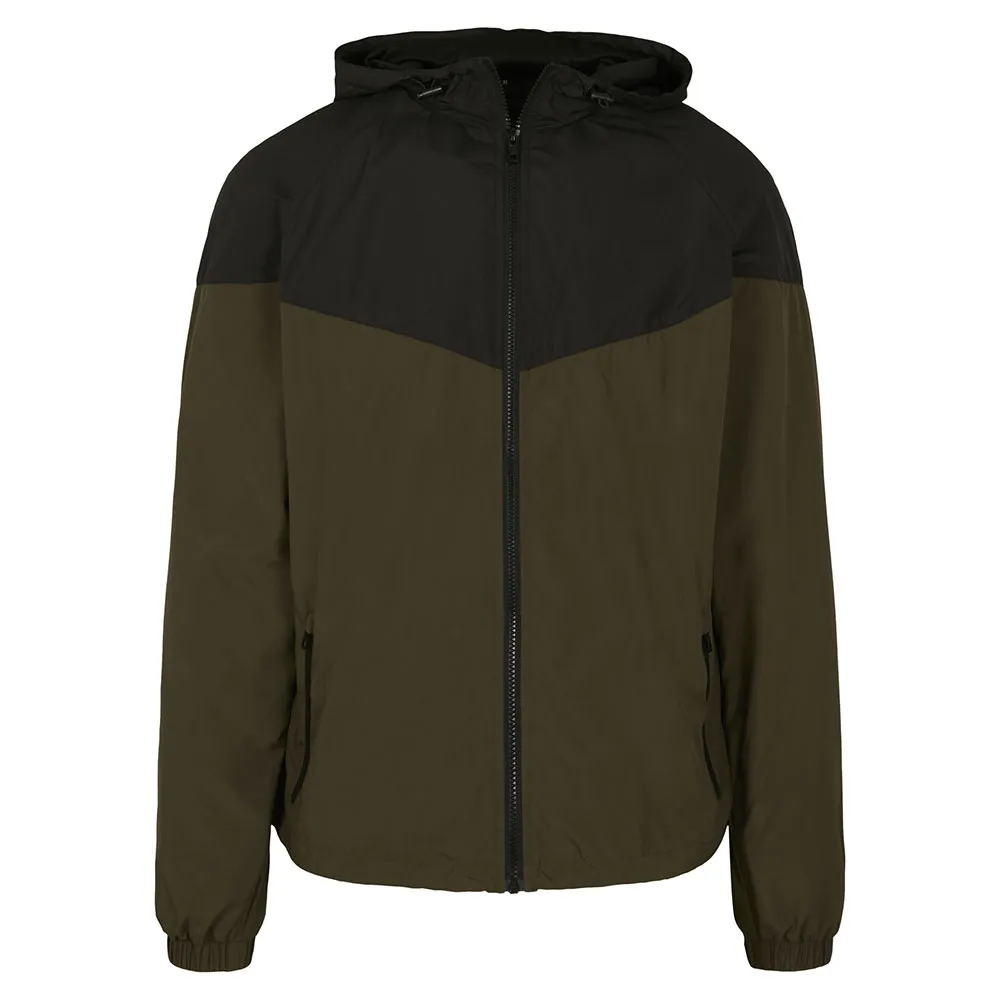

Куртка Build Your Brand 2-Tone Tech Windrunner, зеленый