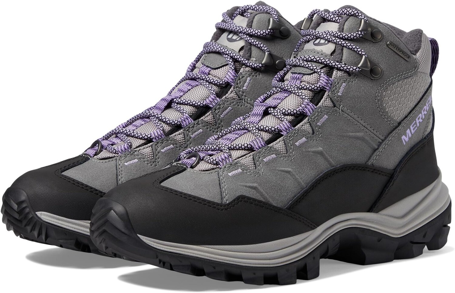 

Зимние ботинки Thermo Chill Mid Waterproof Merrell, цвет Charcoal/Flora