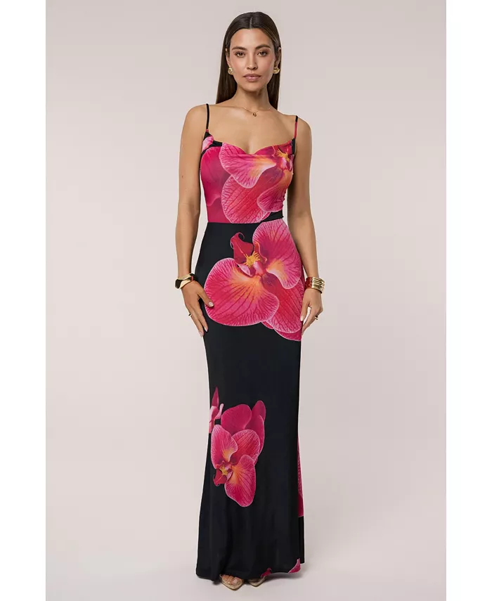 

Платье Women's Floral Petal Dreams Cowl Top JLUXLABEL, мультиколор