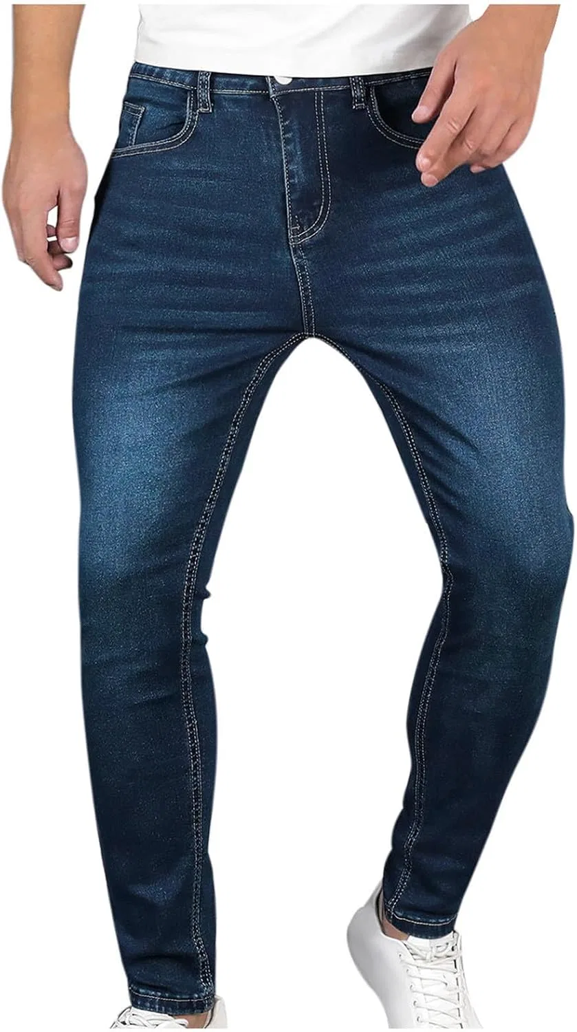 Джинсы Slim Fit Синие — фото 3