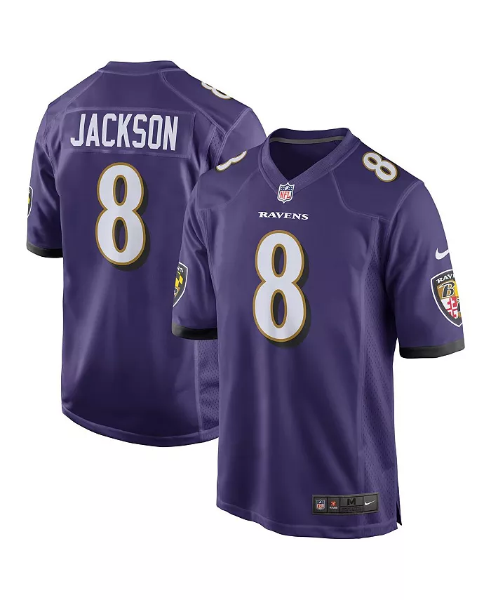 

Игровая футболка Baltimore Ravens для мужчин Lamar Jackson Nike, фиолетовый
