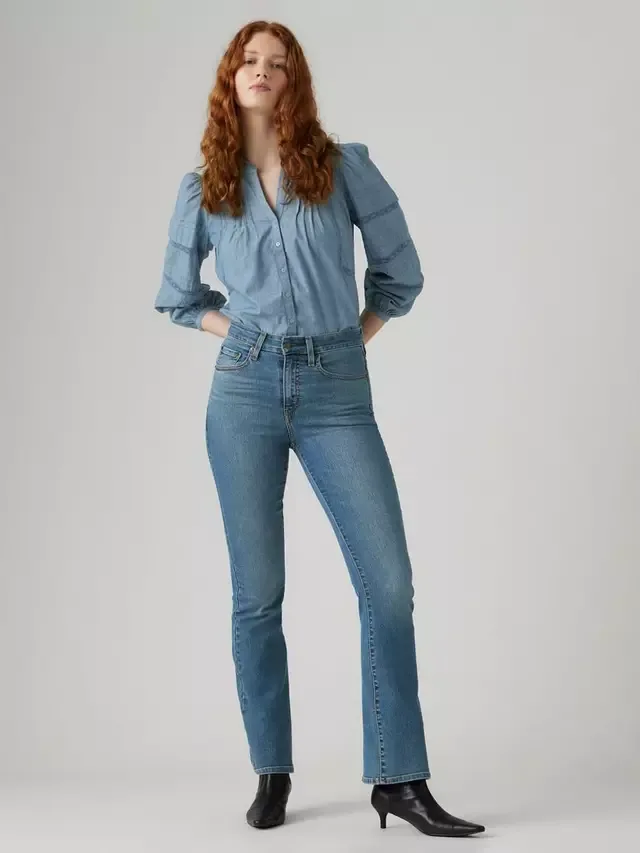 Джинсы-клеш с высокой посадкой 725, слегка тонированные Levi's