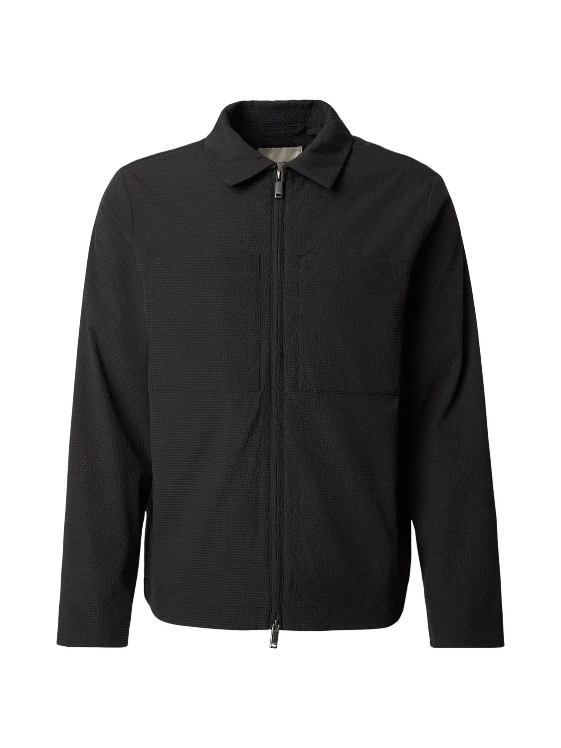Куртка Calvin Klein Between-Season Jacket Seersucker черного цвета