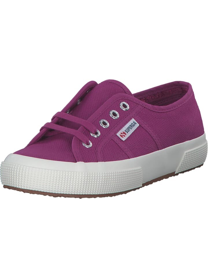 

Кроссовки на шнуровке Superga, цвет violet purple