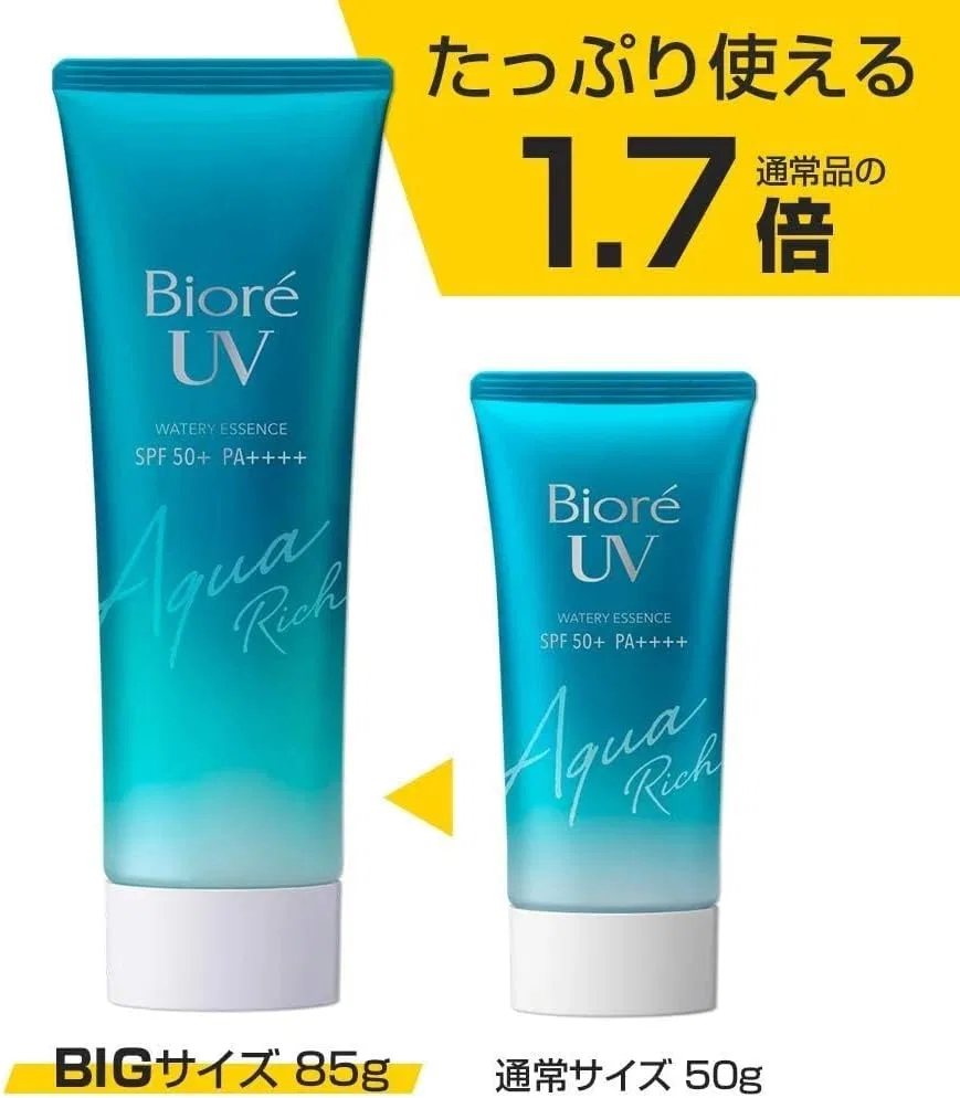 Солнцезащитный крем Biore UV Aqua Rich Water Essence SPF50+ PA++++ 85 г белый — фото 3