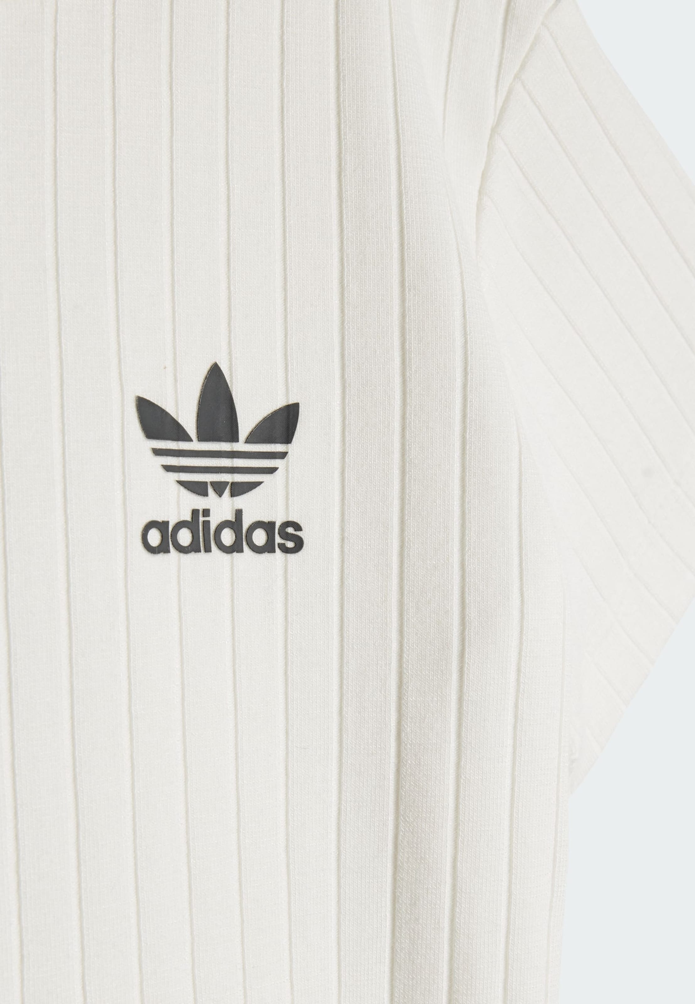 Adidas Originals Футболка Regular Wide Rib в белом цвете — фото 3