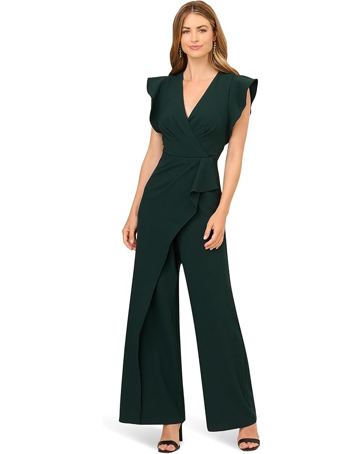 

Женский комбинезон Adrianna Papell Crepe Overlay, Dark Green