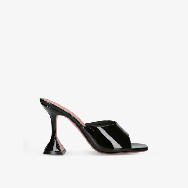 

Мюли Lupita Glass на каблуке из ПВХ с квадратным носком Amina Muaddi, черный