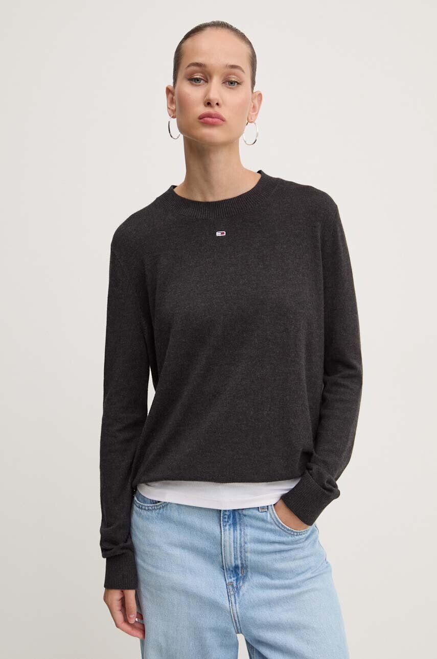 

Свитер Томми Джинс Tommy Jeans, черный