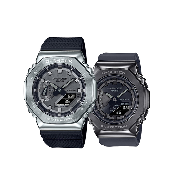 

Унисекс пара часов серии Black CASIO, черный серый