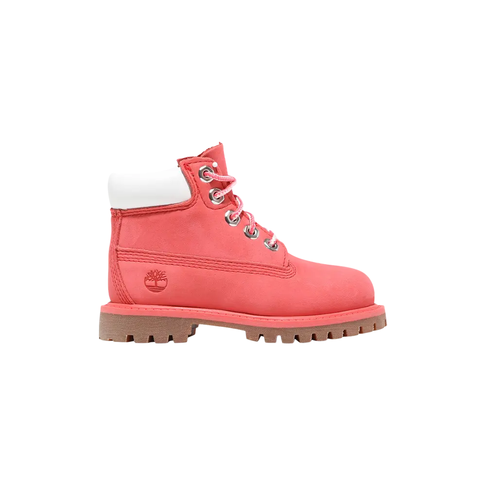 

6-дюймовые ботинки премиум-класса для малышей Timberland, розовый