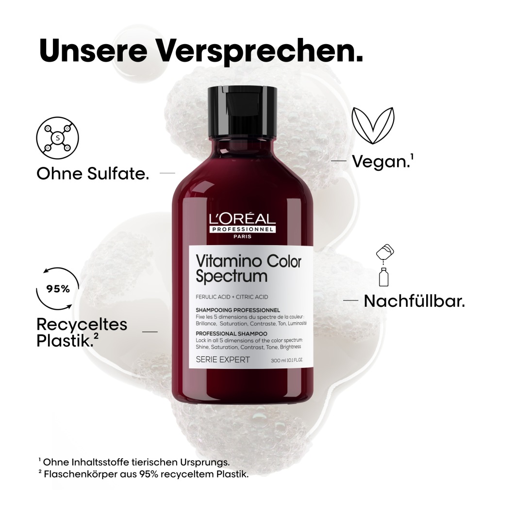 Шампунь serie expert vitamino color spectrum L Oreal Professionnel Paris, объем 300 мл — фото 4