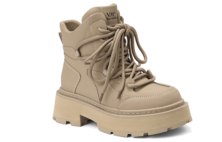 Черные женские ботинки VME Short Martin высотой 6,5 см, цвет Black — фото 4