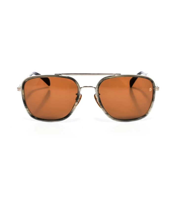 

Классические квадратные солнцезащитные очки в ацетатной оправе Eyewear By David Beckham, серый