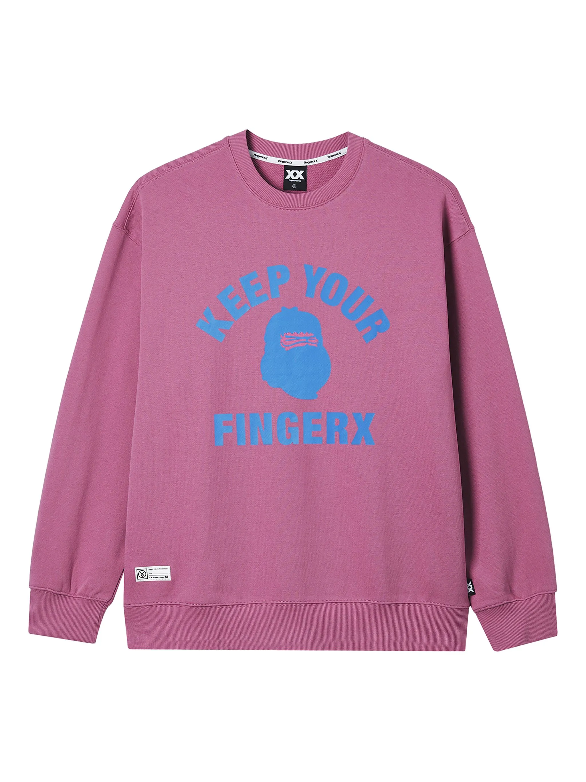 

Толстовка с графичным принтом Fingercroxx, фиолетовый