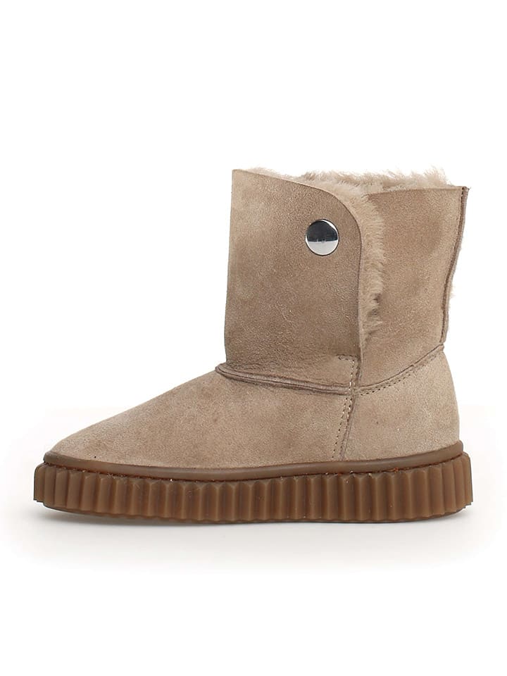 

Naturino Зимние сапоги из овечьей кожи "Пемми" бежевого цвета