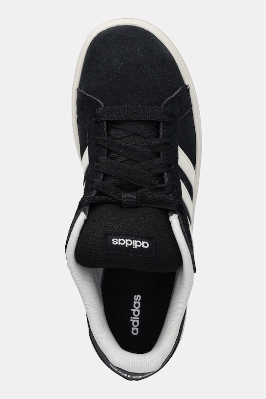 Детские замшевые кроссовки Grand Court 00s Adidas, черный — фото 4