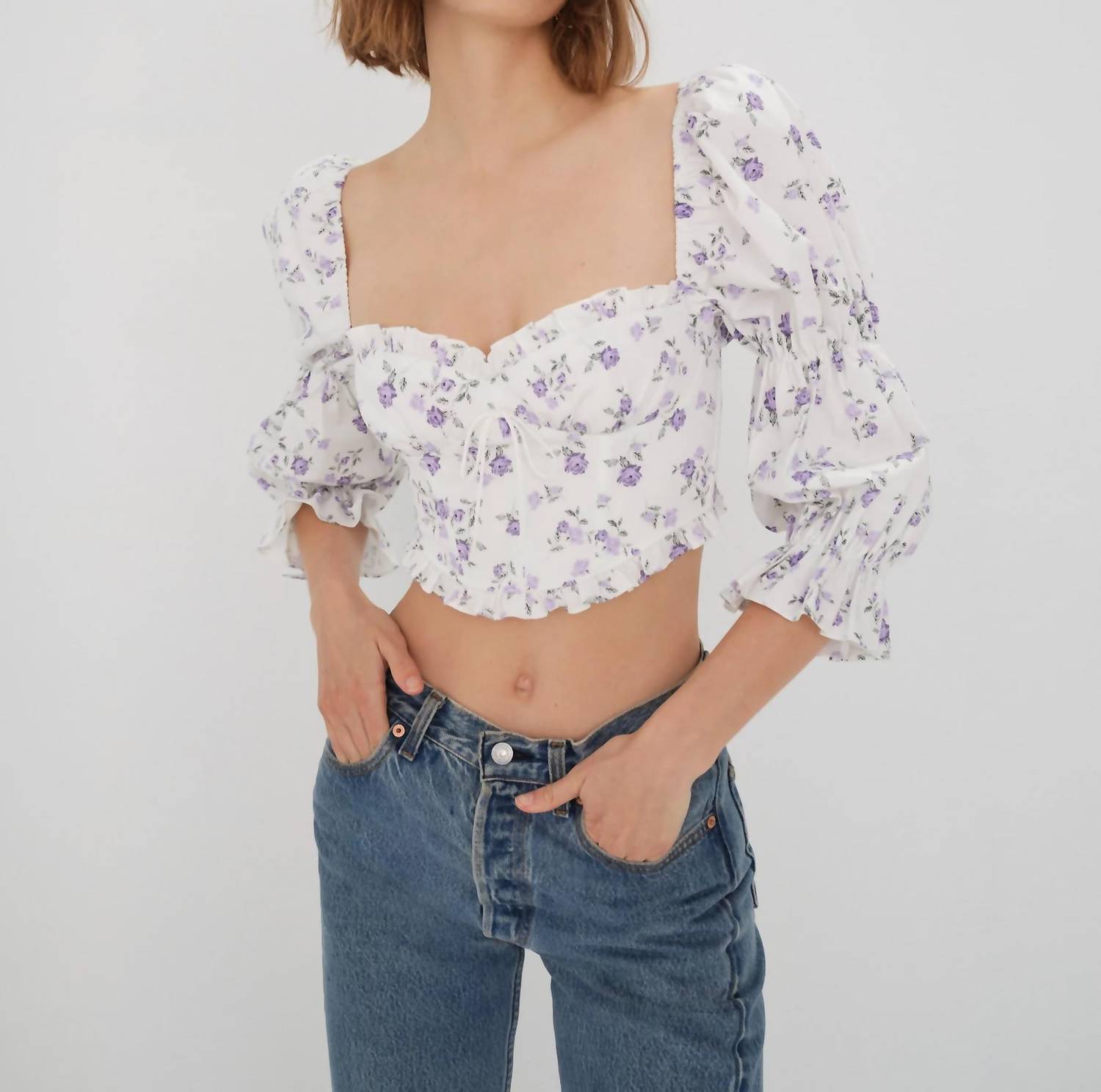 

Блузка Leslie в лавандовом цвете Multi for Love & Lemons
