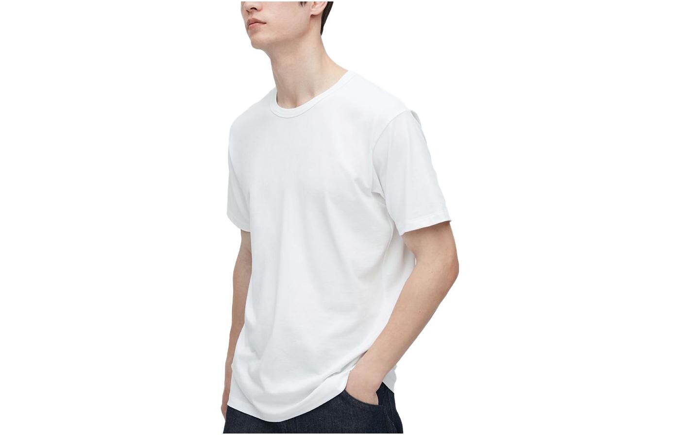 

Футболка мужская белая -00 Uniqlo, белый